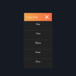 CSS Menu #1 - Code Example