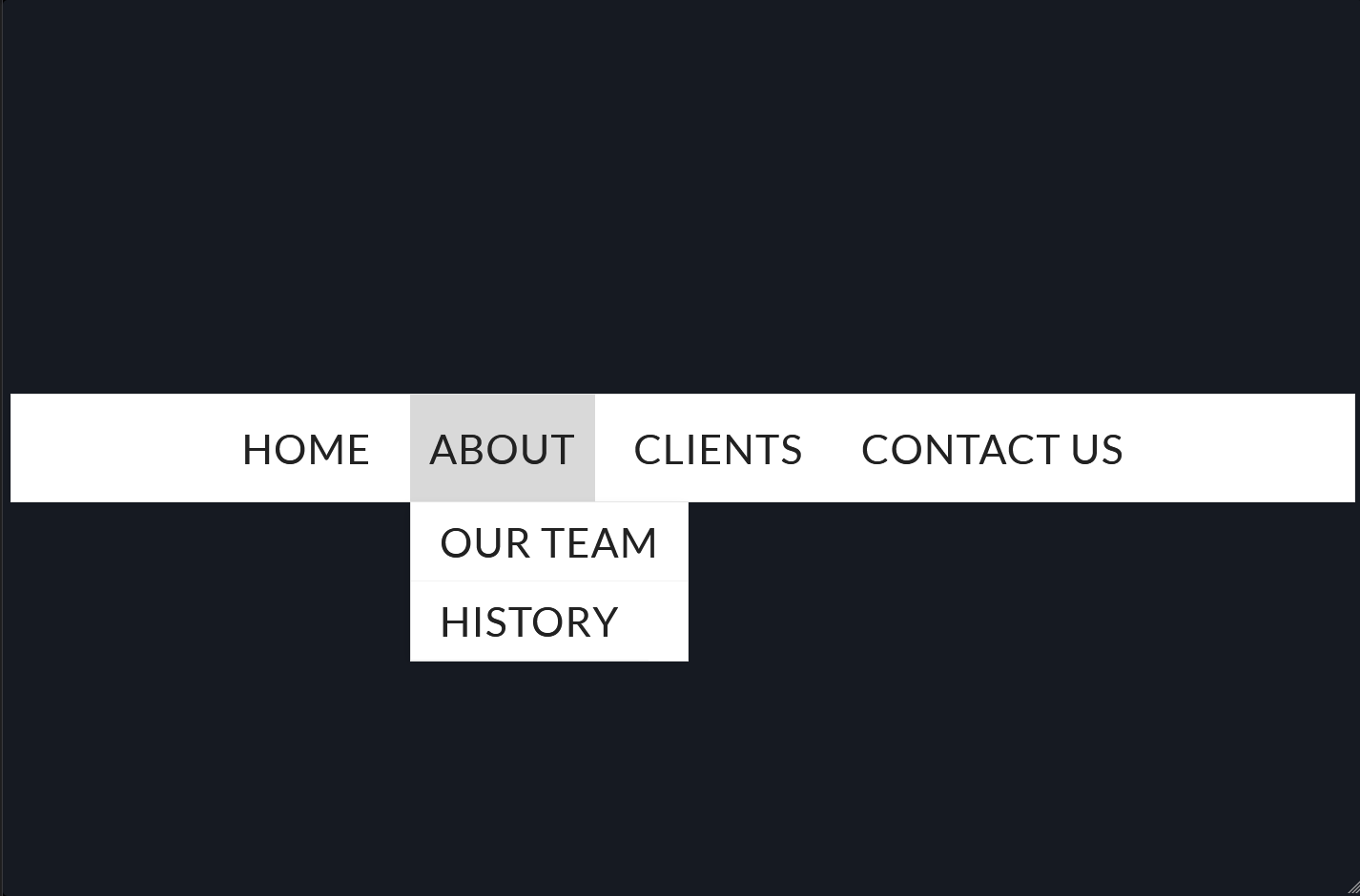 CSS Menu #9 - Code Example